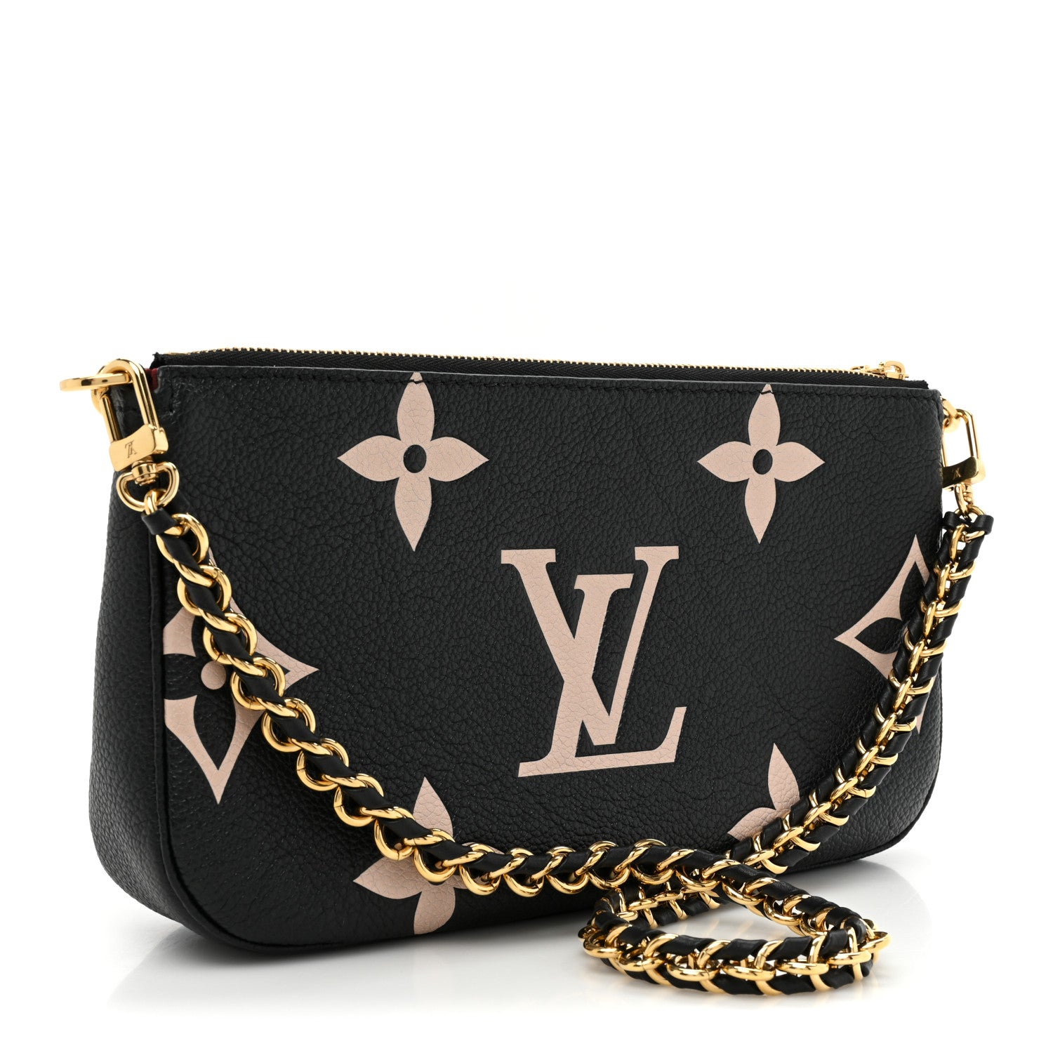 Louis Vuitton Empreinte Monogram Giant Multi Pochette Accessories Black Beige 3 of 11
