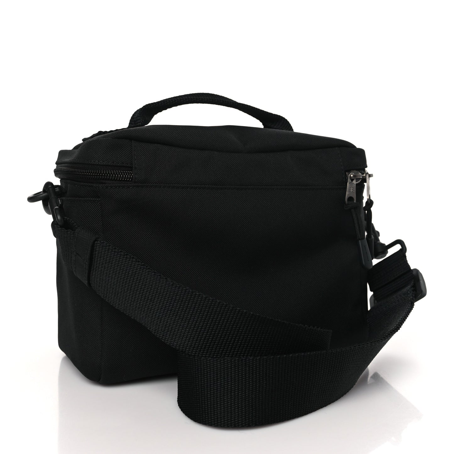 Nylon Logo Sport Camera Bag Black