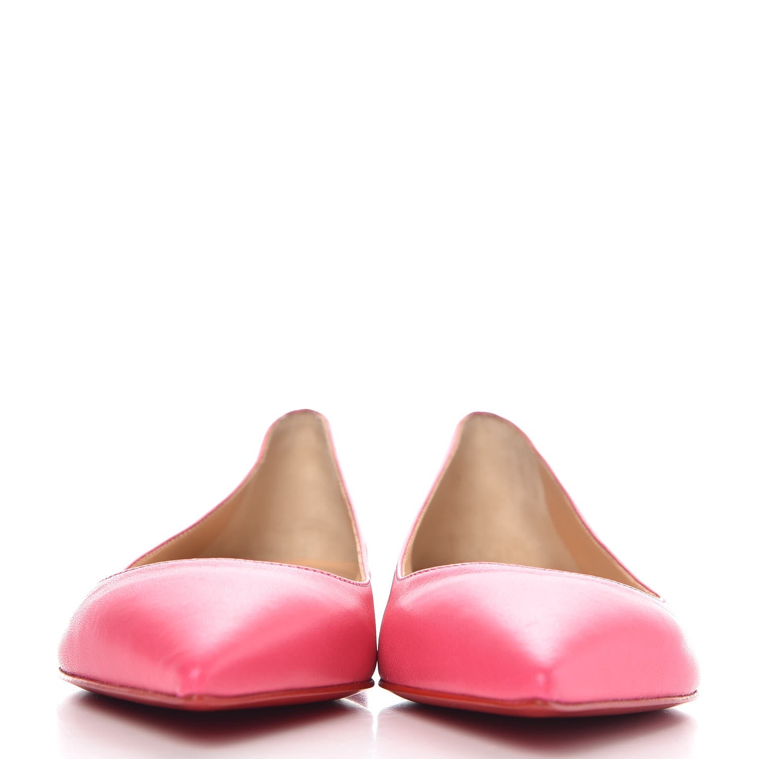 Christian Louboutin Shiny Nappa Ballalla Flats 36.5 Darling 2 of 8