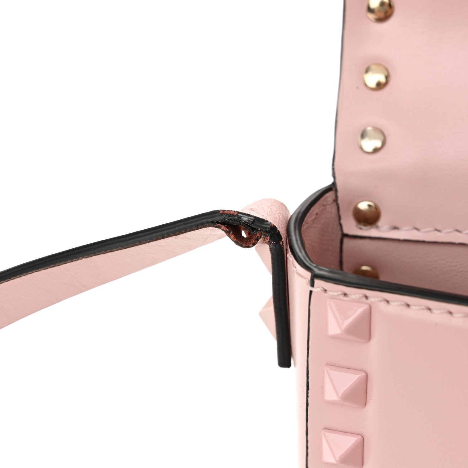 Valentino Garavani Smooth Calfskin Monochrome Rockstud Flip Lock Shoulder Bag Poudre 12 of 12