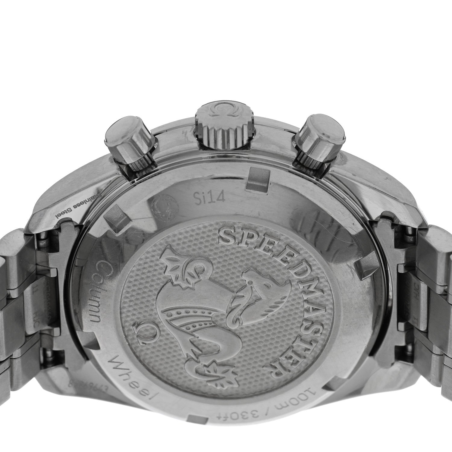 Omega Stainless Steel 38mm Speedmaster Co-Axial Chronograph Automatic Watch Black 324.30.38.50.01.001 4 of 5