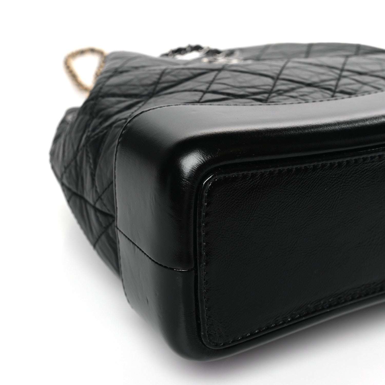 Chanel Aged Calfskin Quilted Small Gabrielle Backpack Black 7 of 8