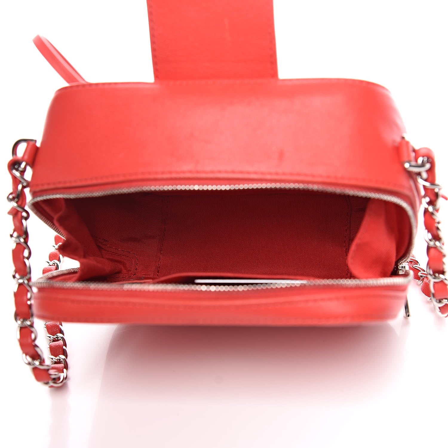 Chanel Lambskin Quilted Mini CC Box Camera Bag Red 7 of 12