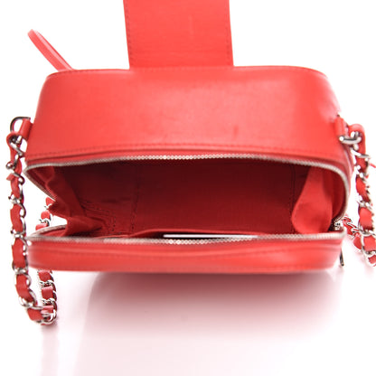 Chanel Lambskin Quilted Mini CC Box Camera Bag Red 7 of 12