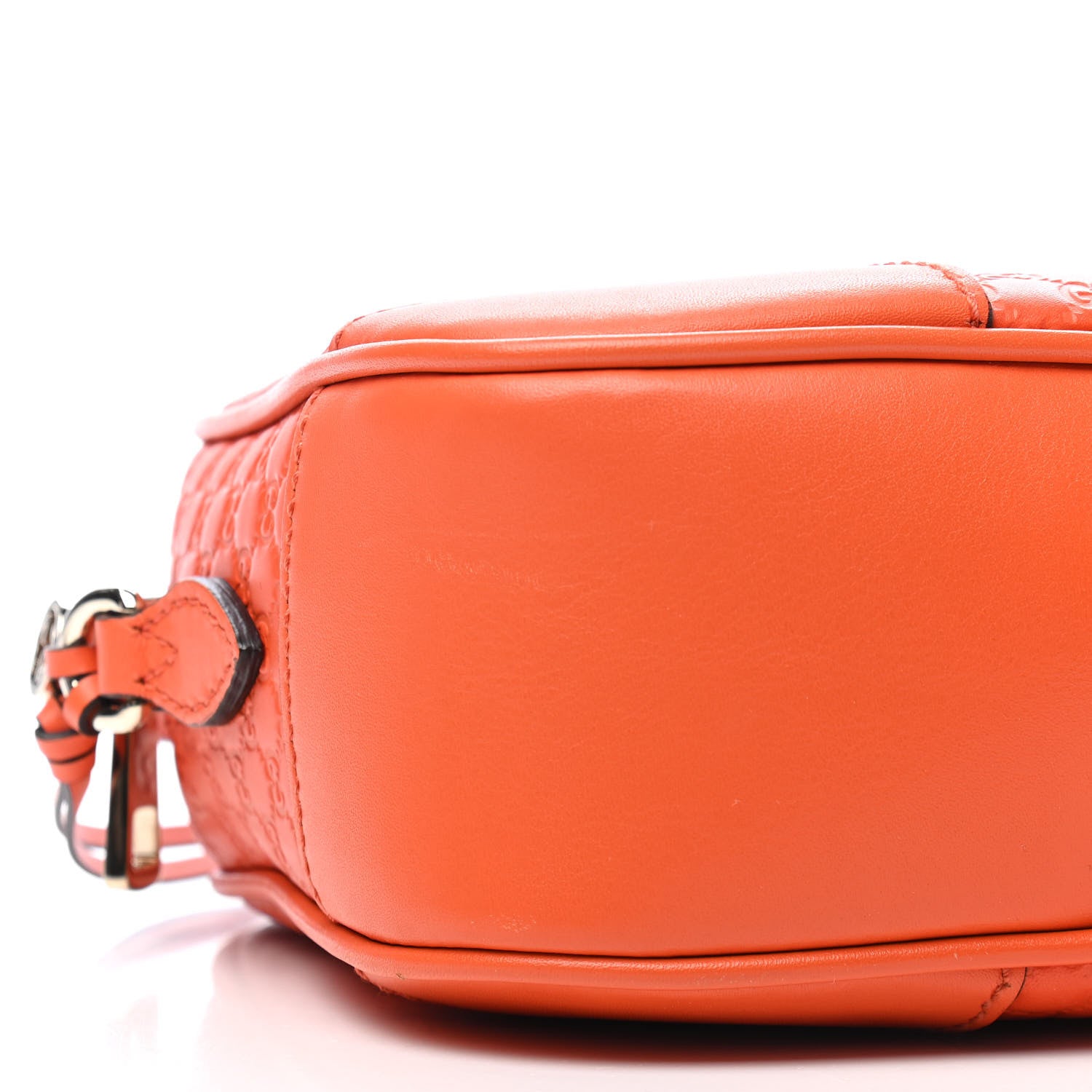 Gucci Soft Microguccissima Mini Bree Messenger Bag Sun Orange 8 of 9