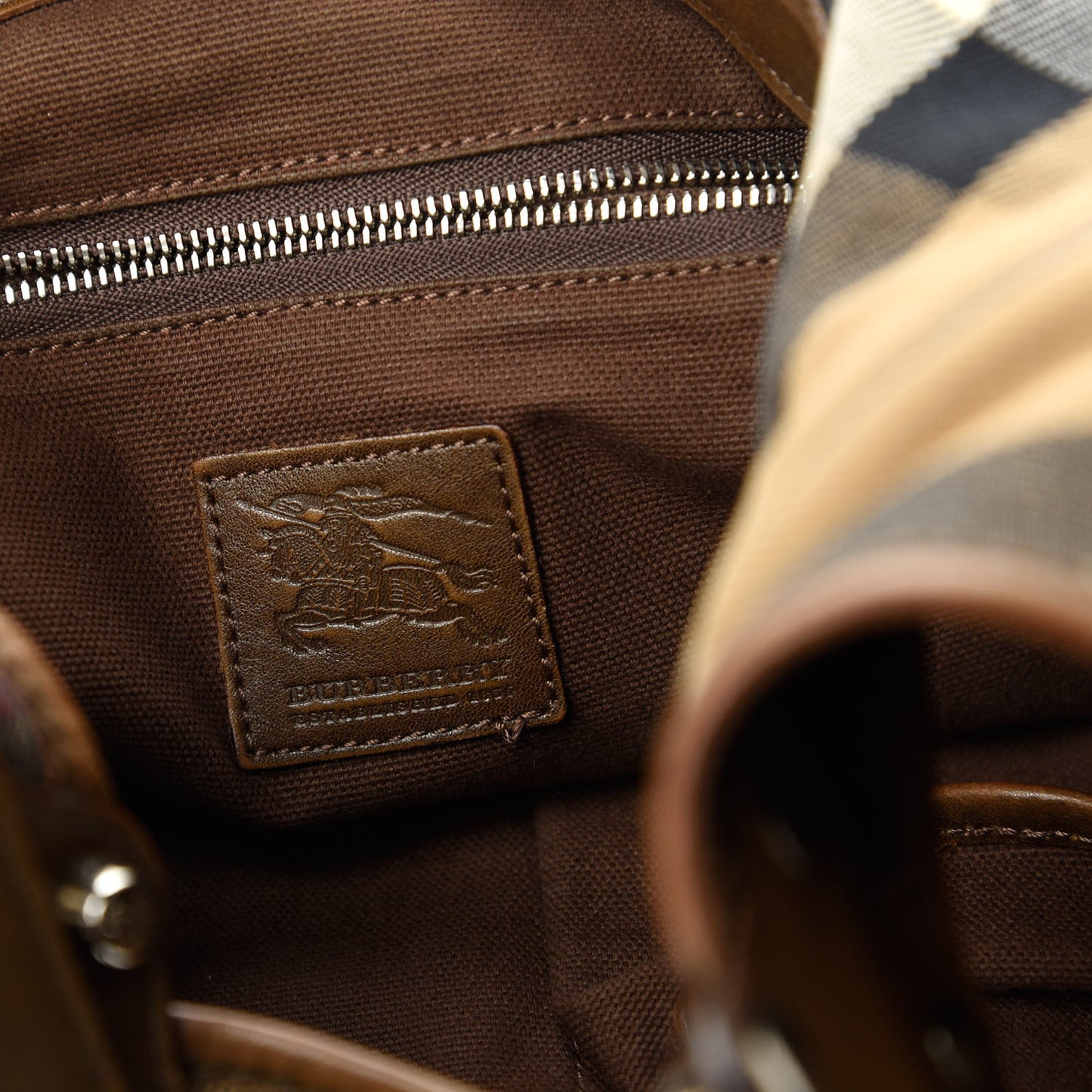 House Check Brook Hobo Brown