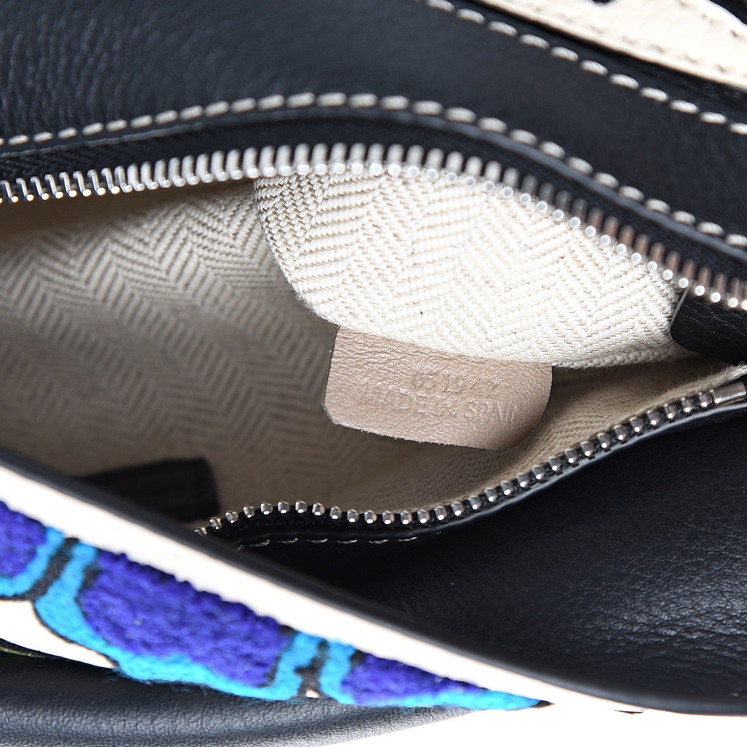 Loewe X William De Morgan Calfskin Embroidered Mini Puzzle Bag