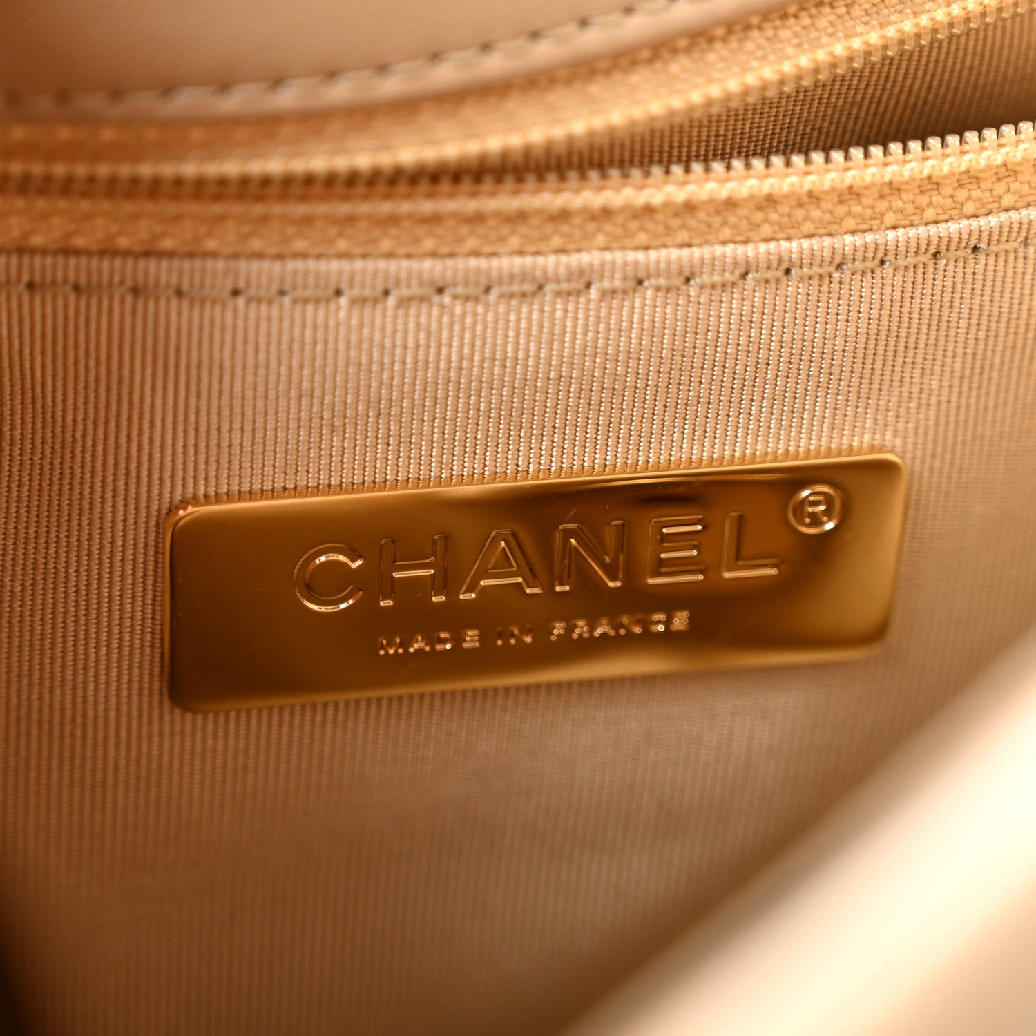 Chanel Lambskin Quilted Large Chanel 19 Flap Dark Beige 6 of 15