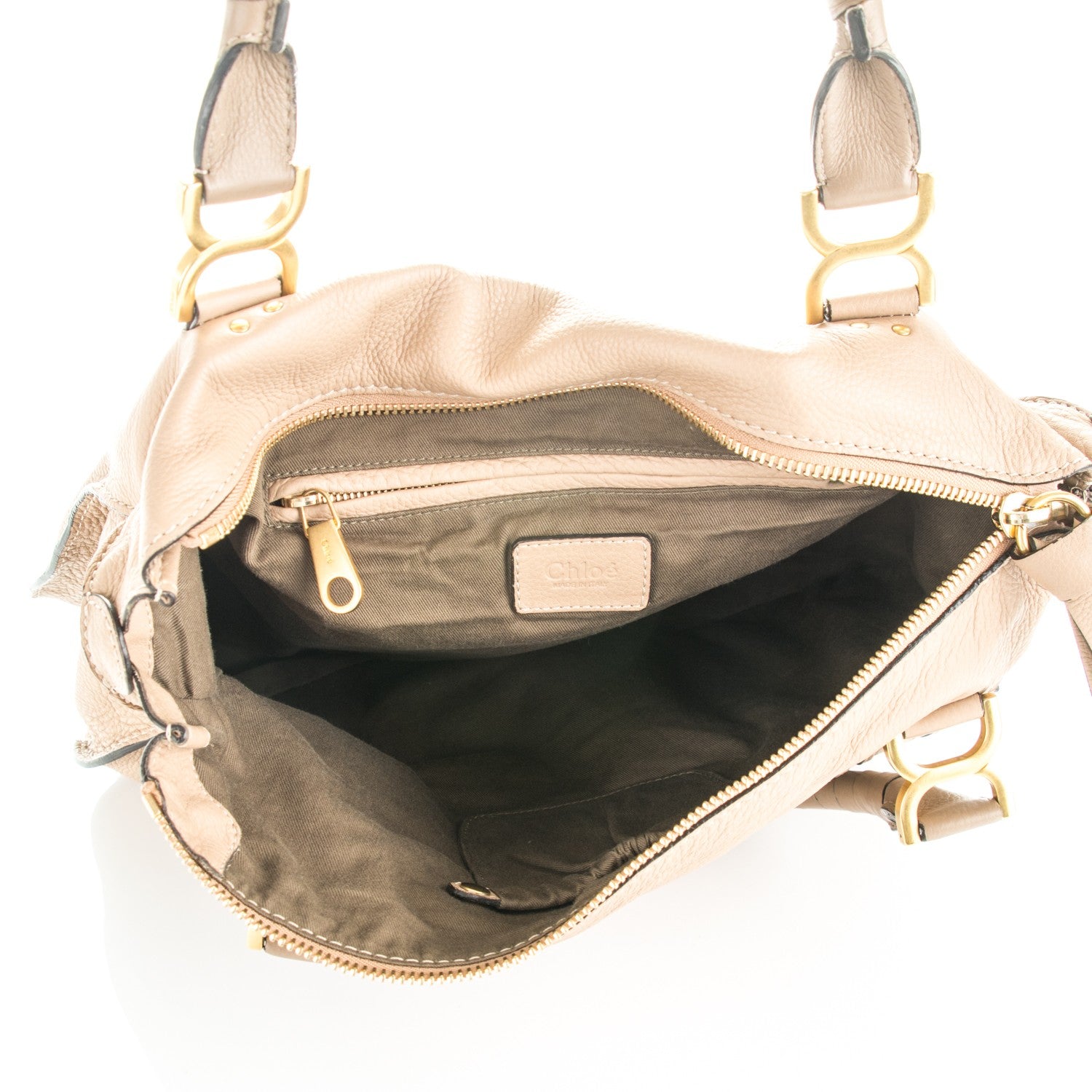 Chloe Calfskin Large Marcie Satchel Clay 5 of 7