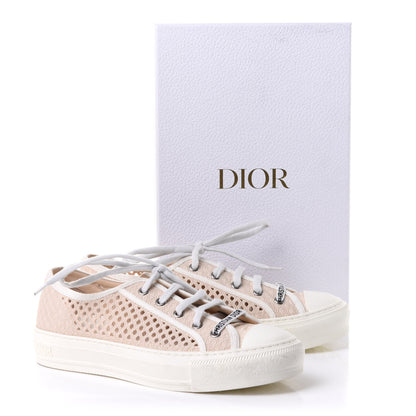 Christian Dior Resille Embroidered Walk'N'Dior Low Top Sneakers 37 Beige 11 of 11