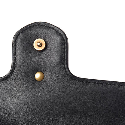 Gucci Calfskin Matelasse Super Mini GG Marmont Shoulder Bag Black 11 of 13