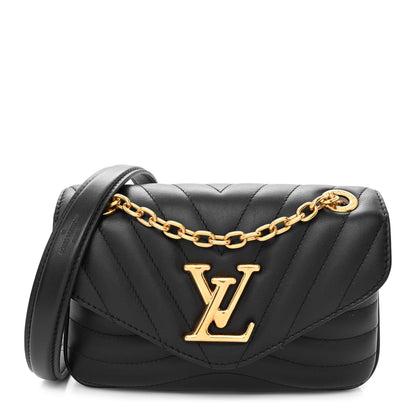 Louis Vuitton Calfskin LV New Wave Chain Bag Black 1 of 11