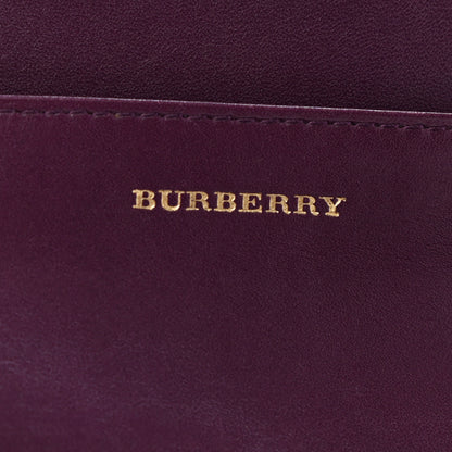 Burberry Haymarket Check Penrose Continental Wallet Burgundy 6 of 10