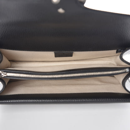 Gucci Pebbled Calfskin Small Dionysus Shoulder Bag Black 7 of 9