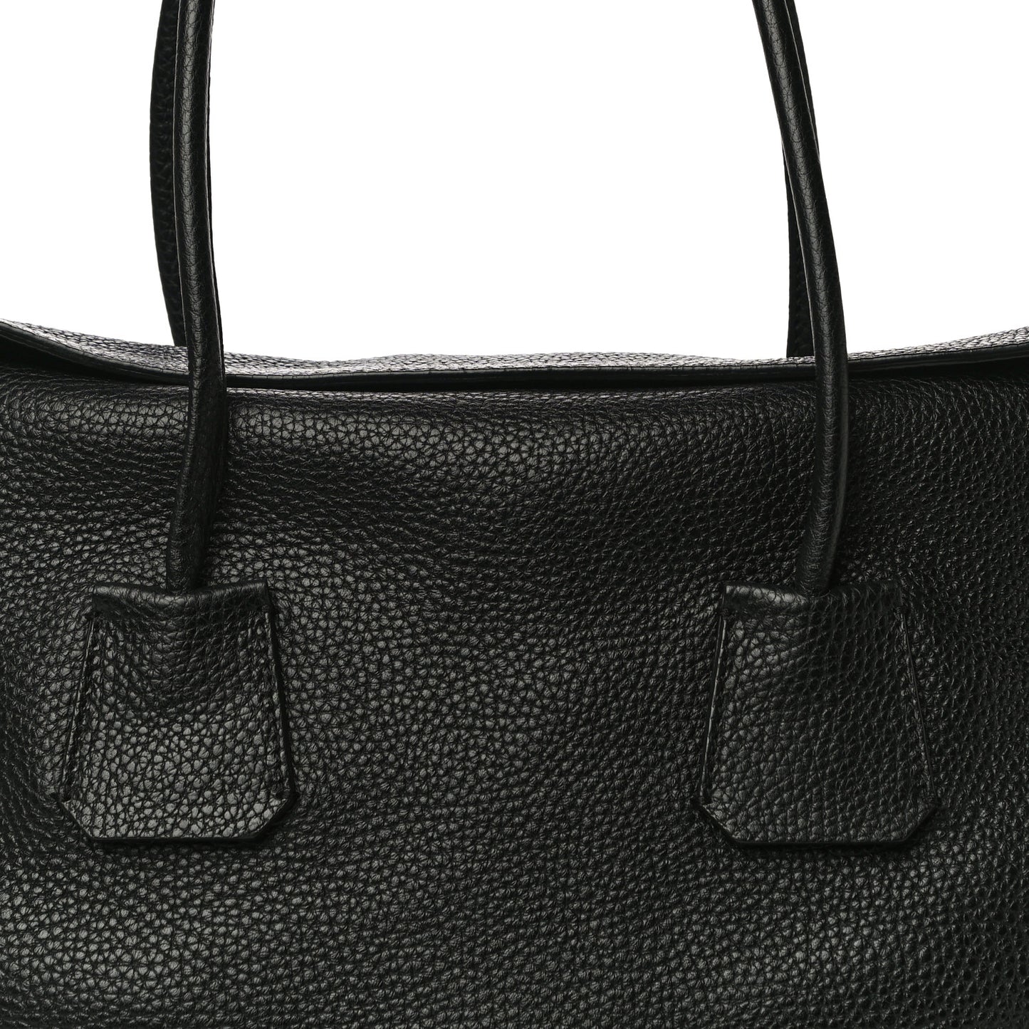 London Grainy Calfskin Medium Baynard Tote Black