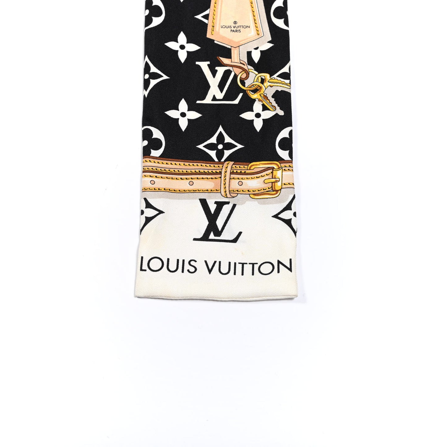 Silk Monogram Confidential Bandeau Black