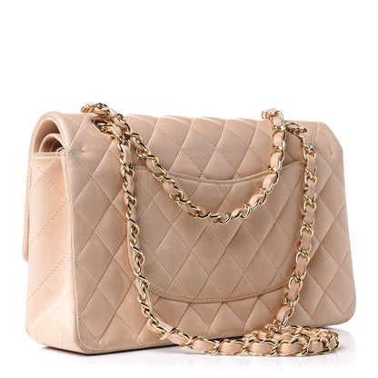 Chanel Lambskin Quilted Medium Double Flap Beige 3 of 13