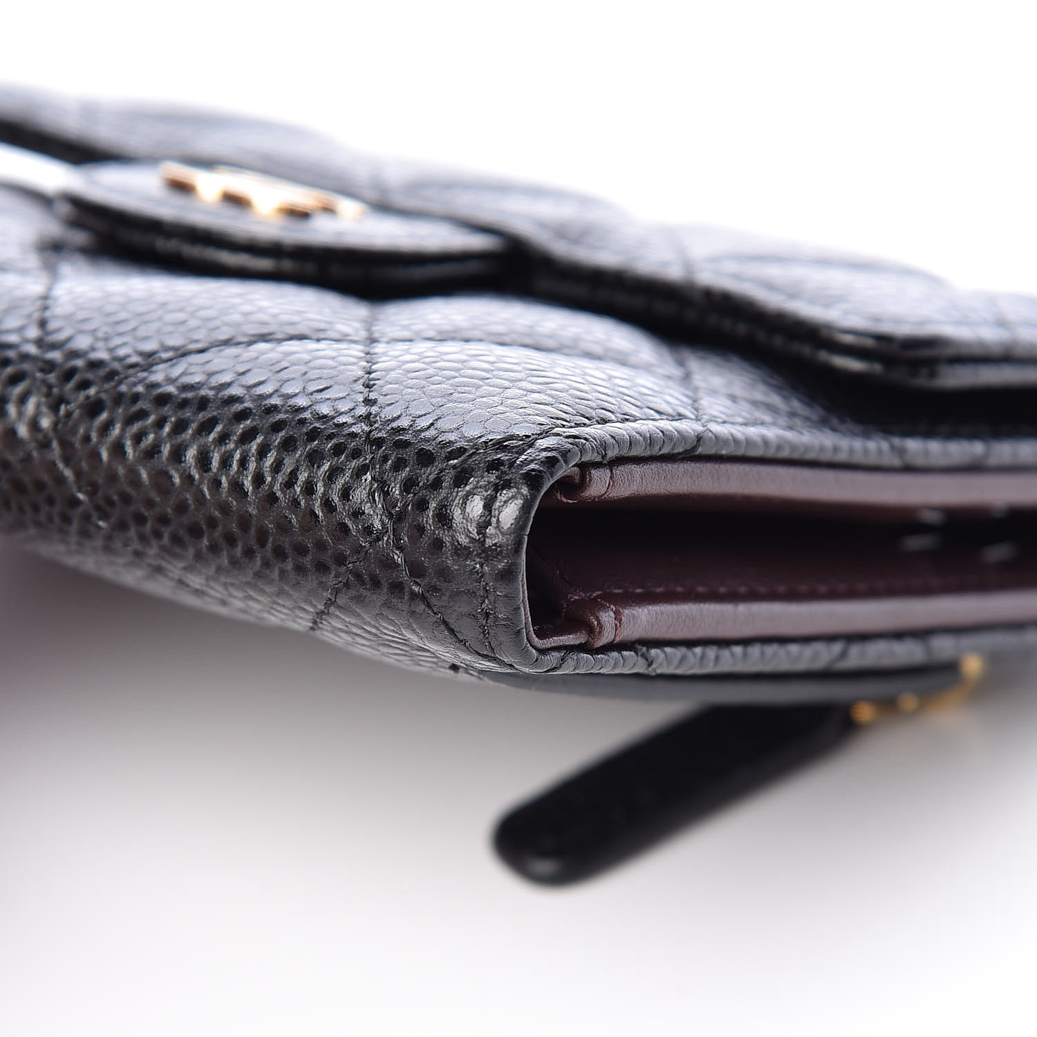 Chanel Caviar Quilted Compact Flap Wallet Black 10 of 10