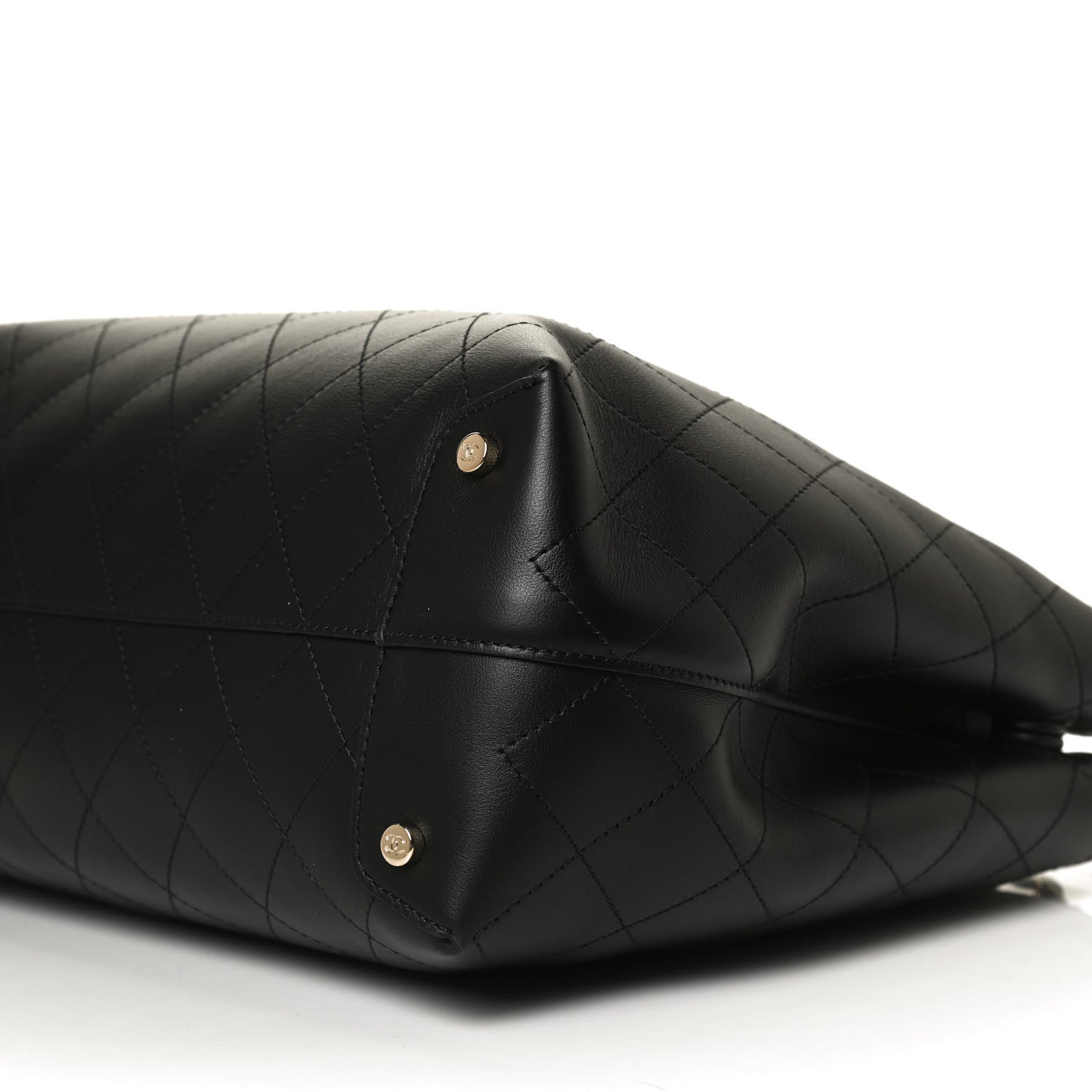 Chanel Calfskin Large Serial Shopper Tote Black 10 of 10