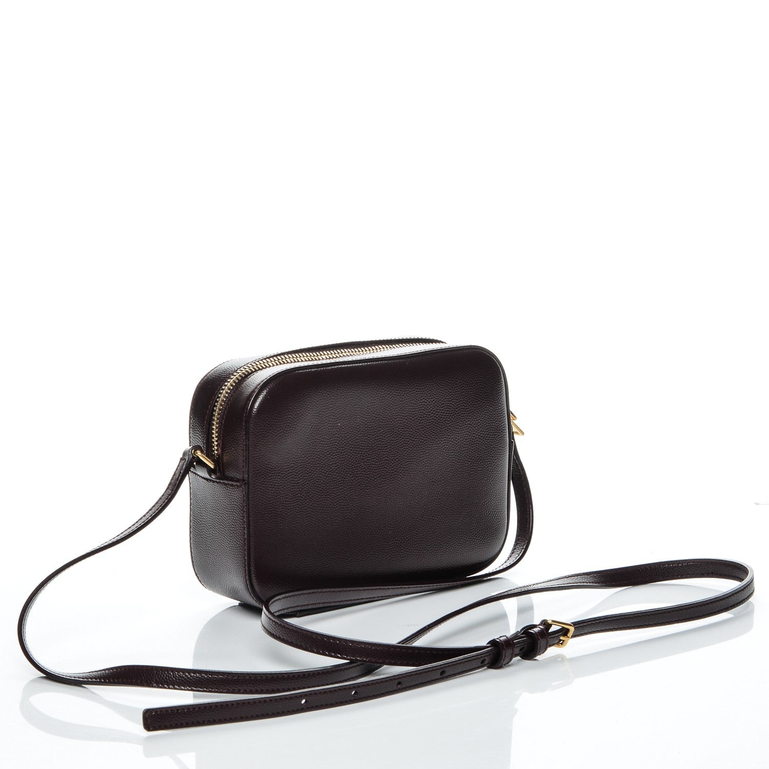 Saint Laurent Grain De Poudre Small Classic Monogram Camera Bag Burgundy 3 of 6