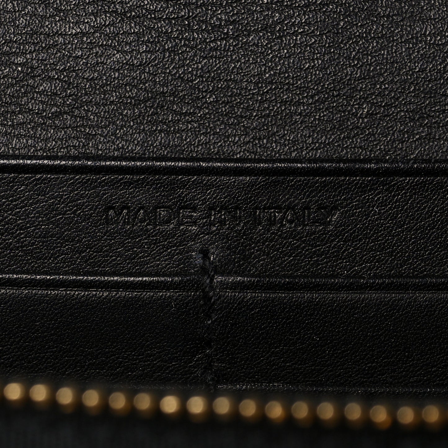 Calfskin Monogram Large Flap Wallet Black
