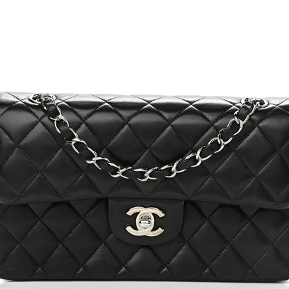 Chanel Lambskin Quilted Small Double Flap Black 8 of 13