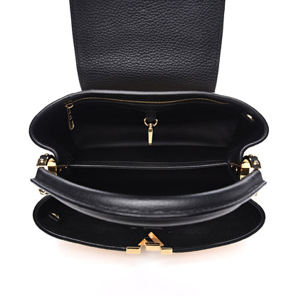 Louis Vuitton Taurillon Capucines PM Creme Black 5 of 10