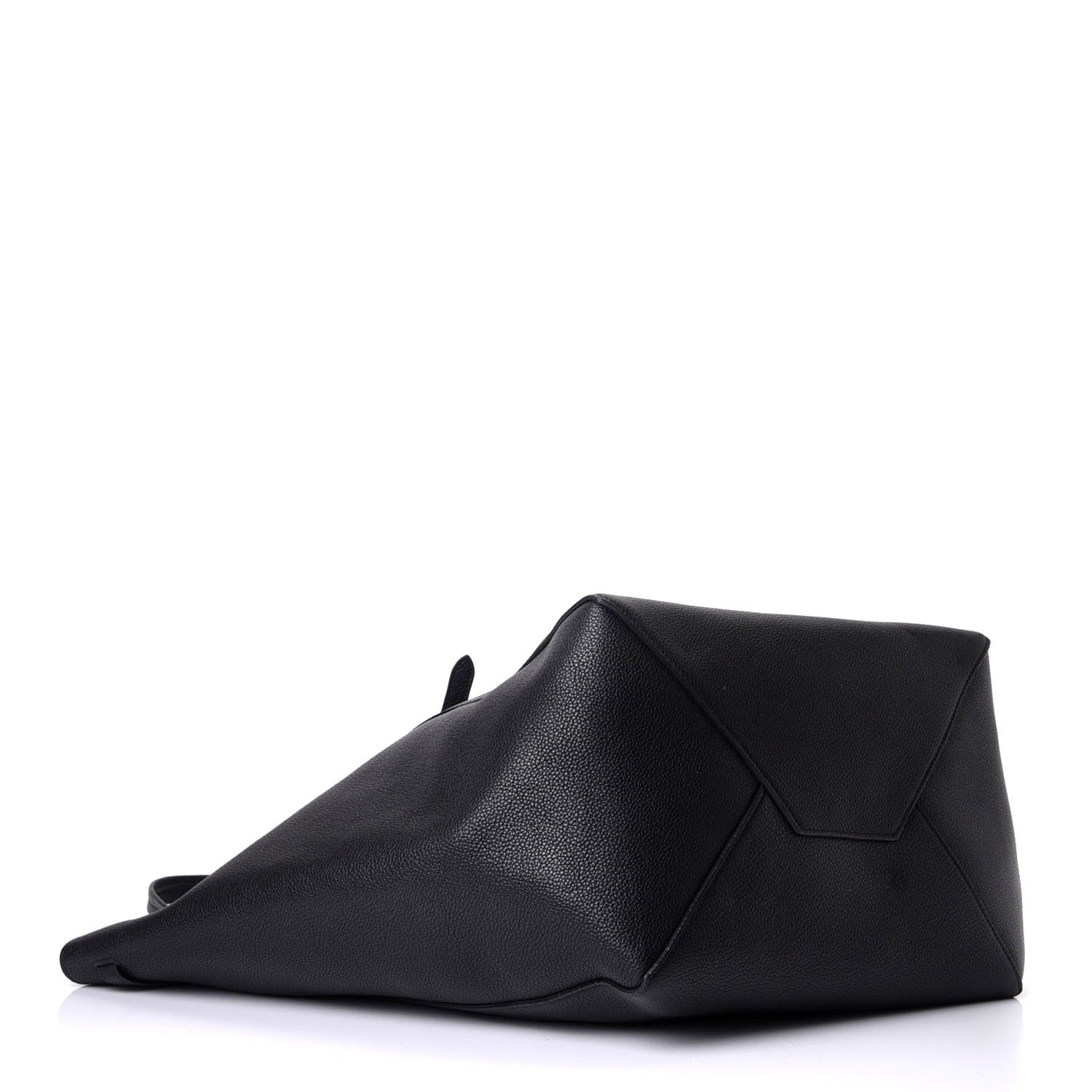 Celine Soft Grained Calfskin Medium Belt Cabas Phantom Black 3 of 5