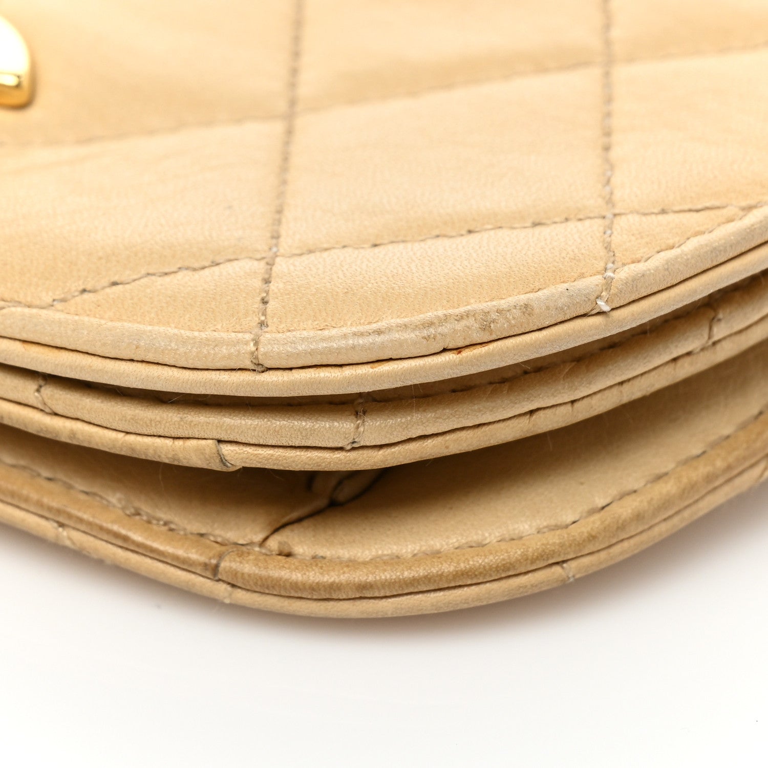 Chanel Lambskin Quilted Flap Waist Belt Bag 75 30 Beige 20 of 24