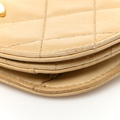 Chanel Lambskin Quilted Flap Waist Belt Bag 75 30 Beige 20 of 24