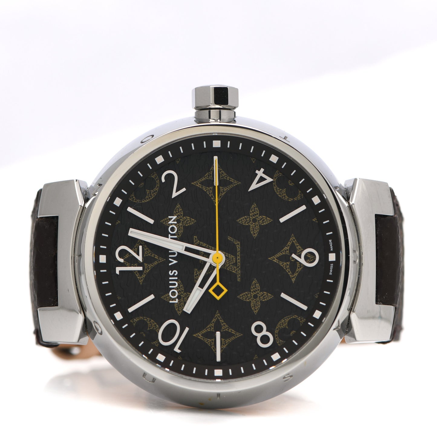 Stainless Steel Monogram 39mm Tambour Monogram Quartz Watch