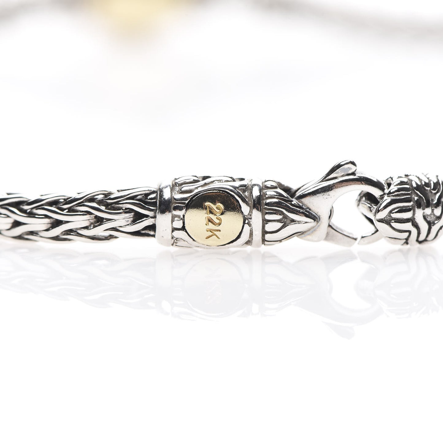 Sterling Silver 22K Yellow Gold Palu Station Necklace