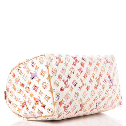 Louis Vuitton Watercolor Aquarelle Speedy 35 White 4 of 14