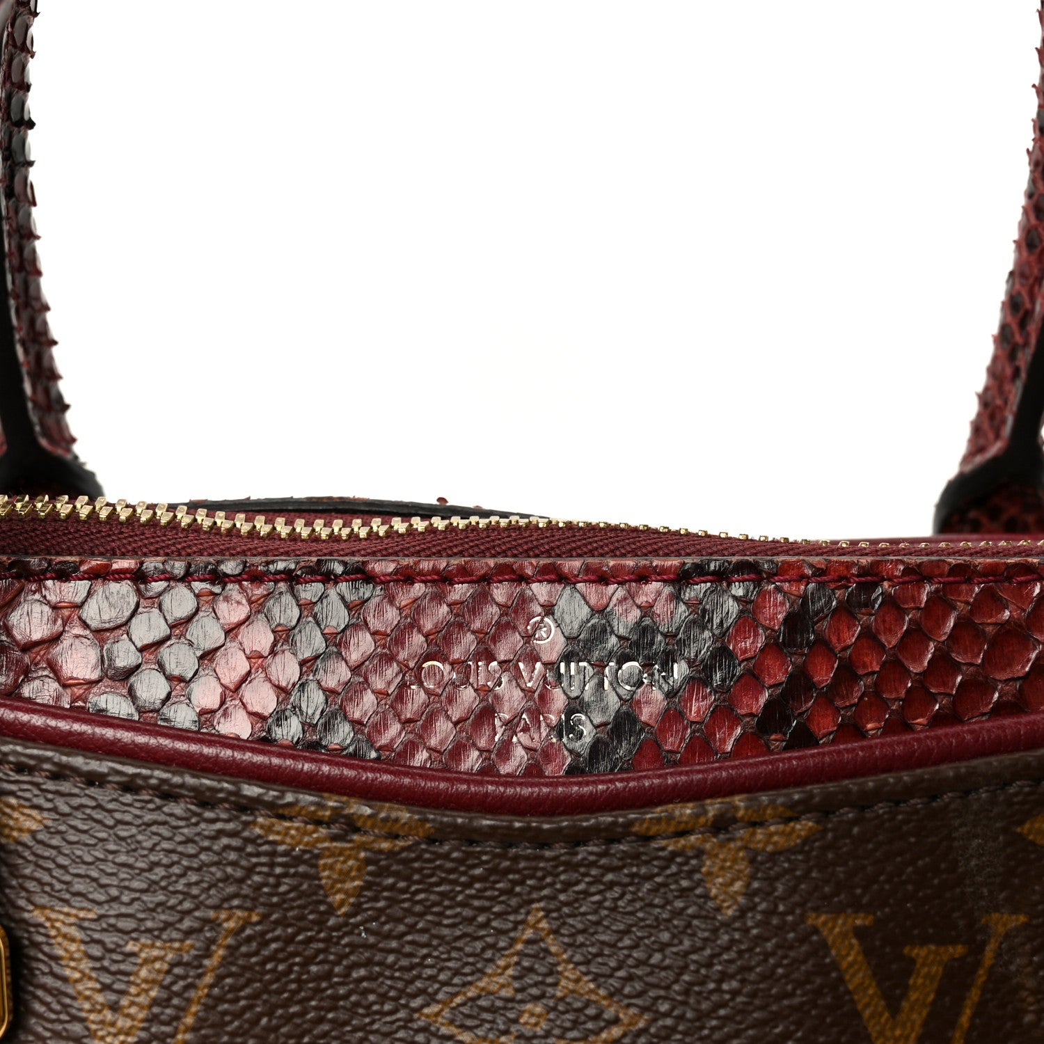Louis Vuitton Snakeskin Monogram Pallas Red 9 of 12