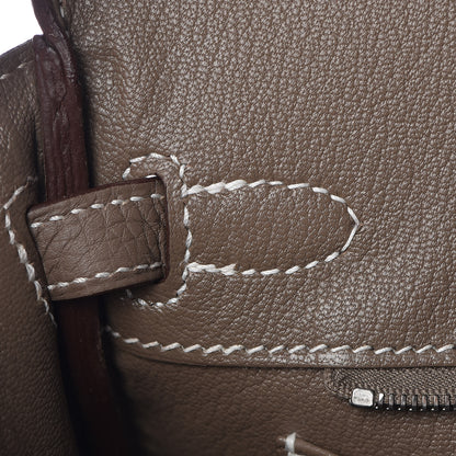 Hermes Togo Birkin 25 Etoupe 21 of 37