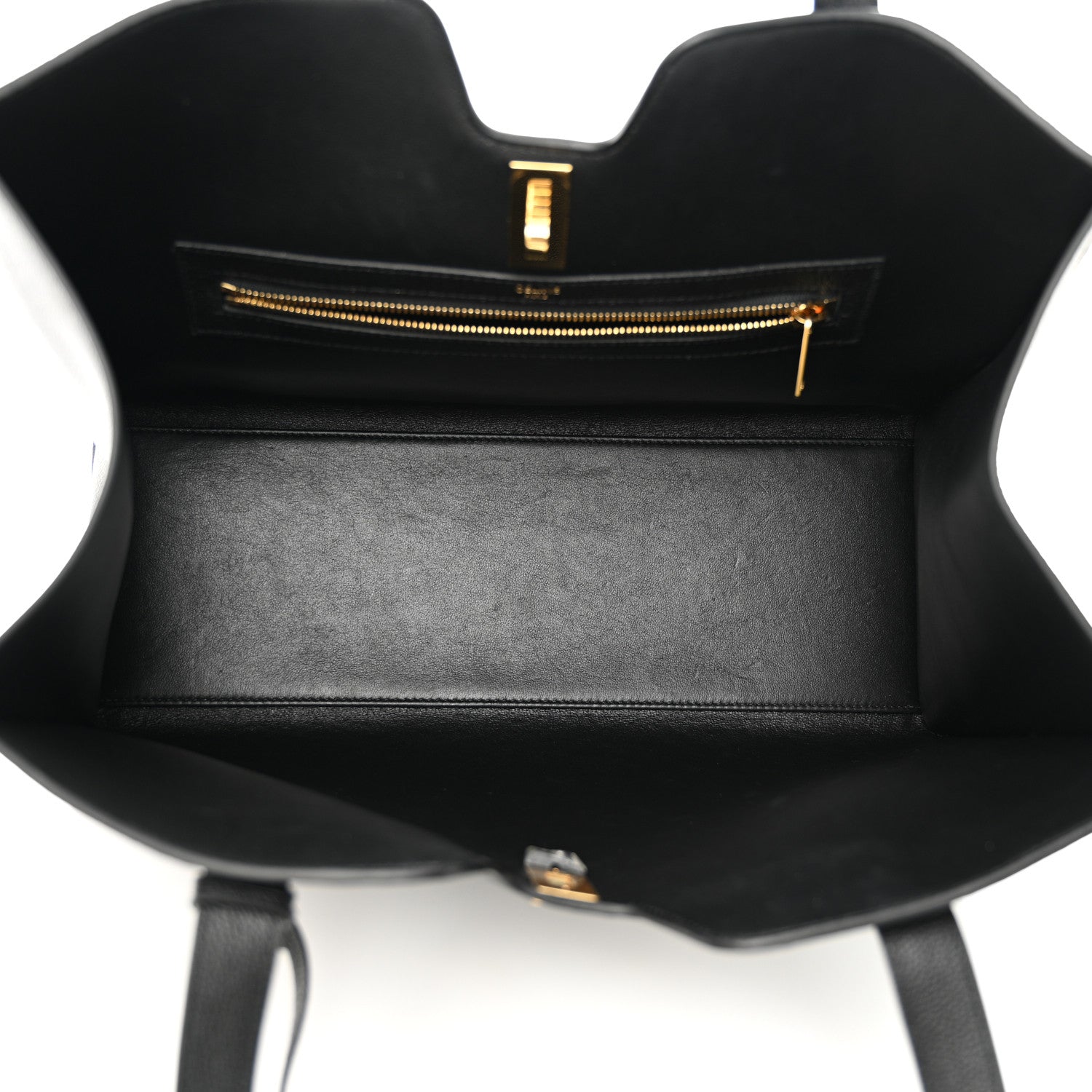 Celine Supple Grained Calfskin Cabas 16 Bag Black 5 of 11
