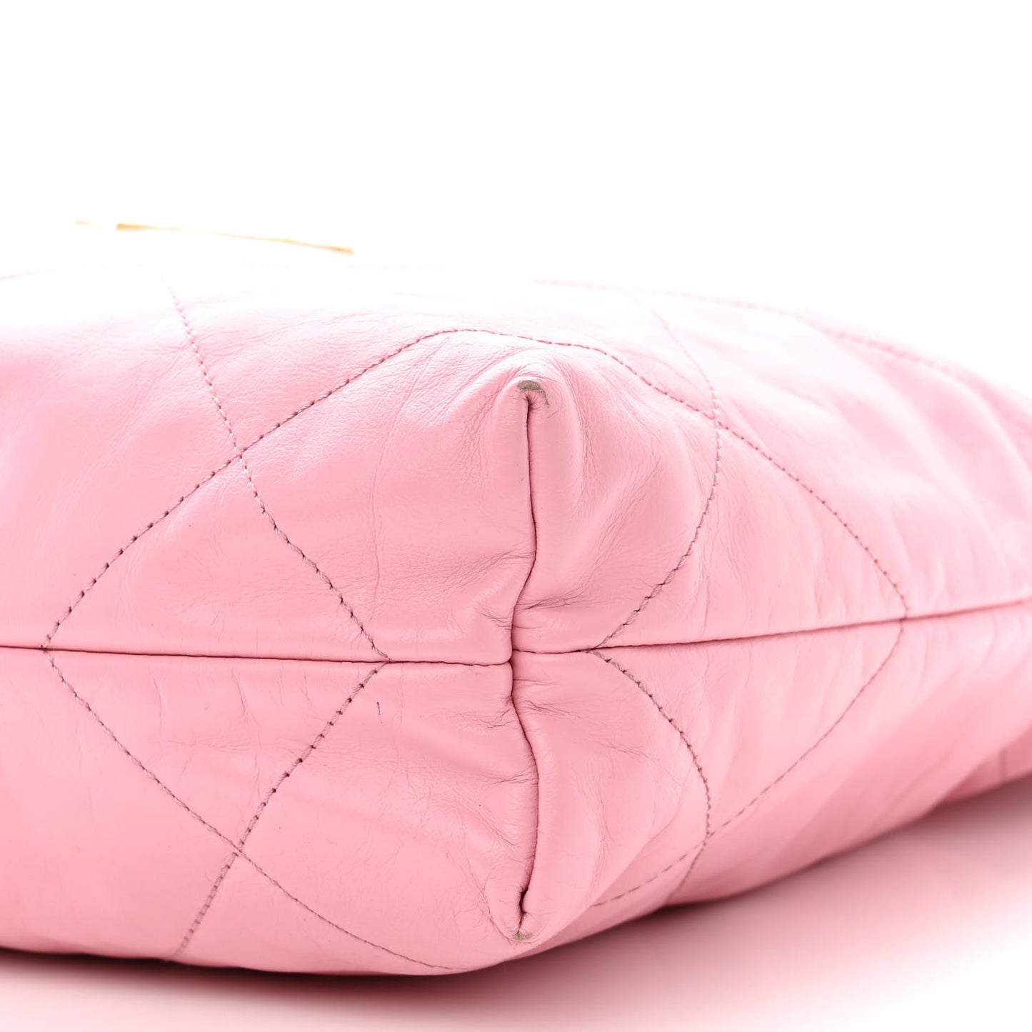 Shiny Calfskin Quilted Small Chanel 22 Pink