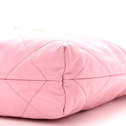 Chanel Shiny Calfskin Quilted Small Chanel 22 Pink 12 of 12
