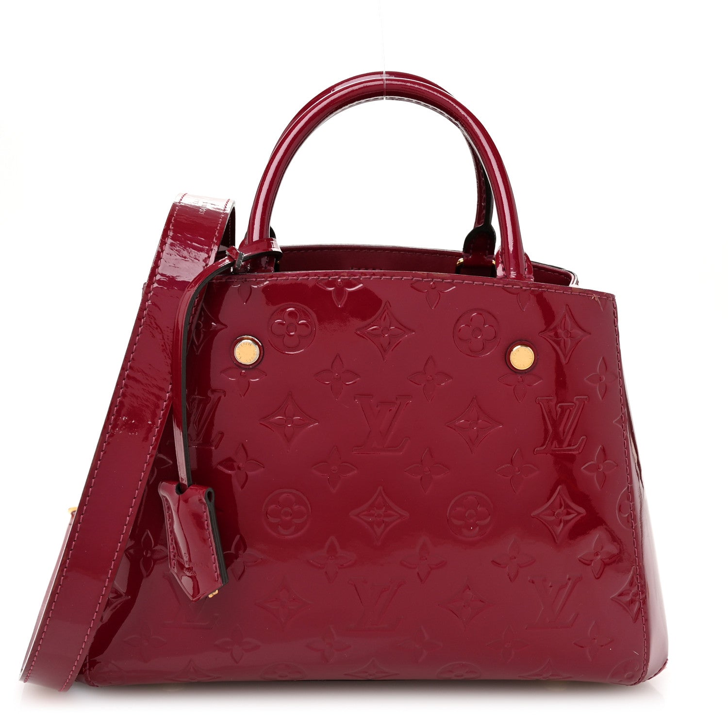 Louis Vuitton Vernis Montaigne BB Magenta 1 of 9