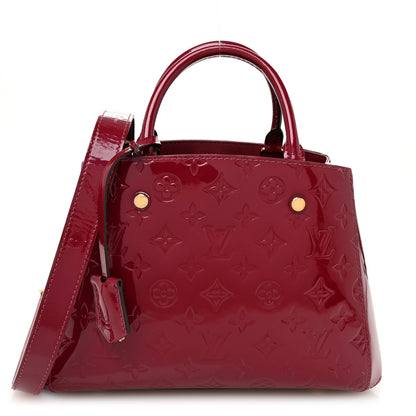 Louis Vuitton Vernis Montaigne BB Magenta 1 of 9