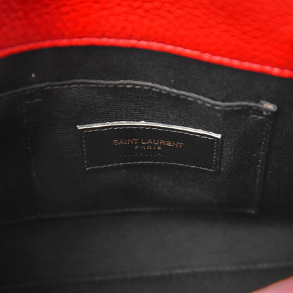 Saint Laurent Grained Calfskin Nano Sac De Jour New Red 7 of 8