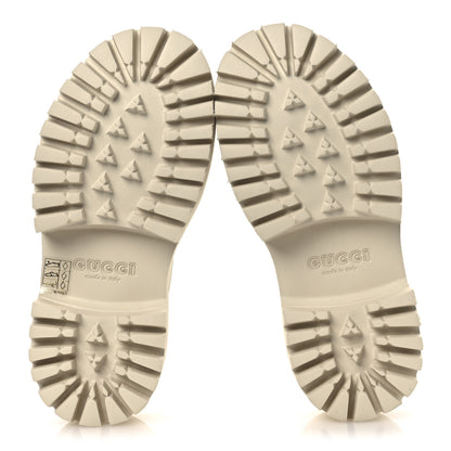 Gucci Rubber GG Monogram Perforated Elea Platform 55mm Lug Sole Sandals 35 Mystic White 7 of 10