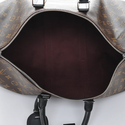 Louis Vuitton Monogram Macassar Keepall Bandouliere 45 5 of 6