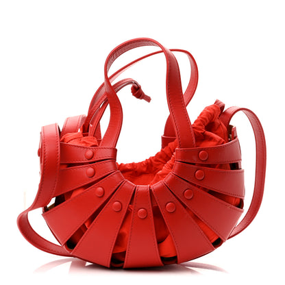 Bottega Veneta French Calfskin Small Shell Bag Chili Tomato 1 of 10
