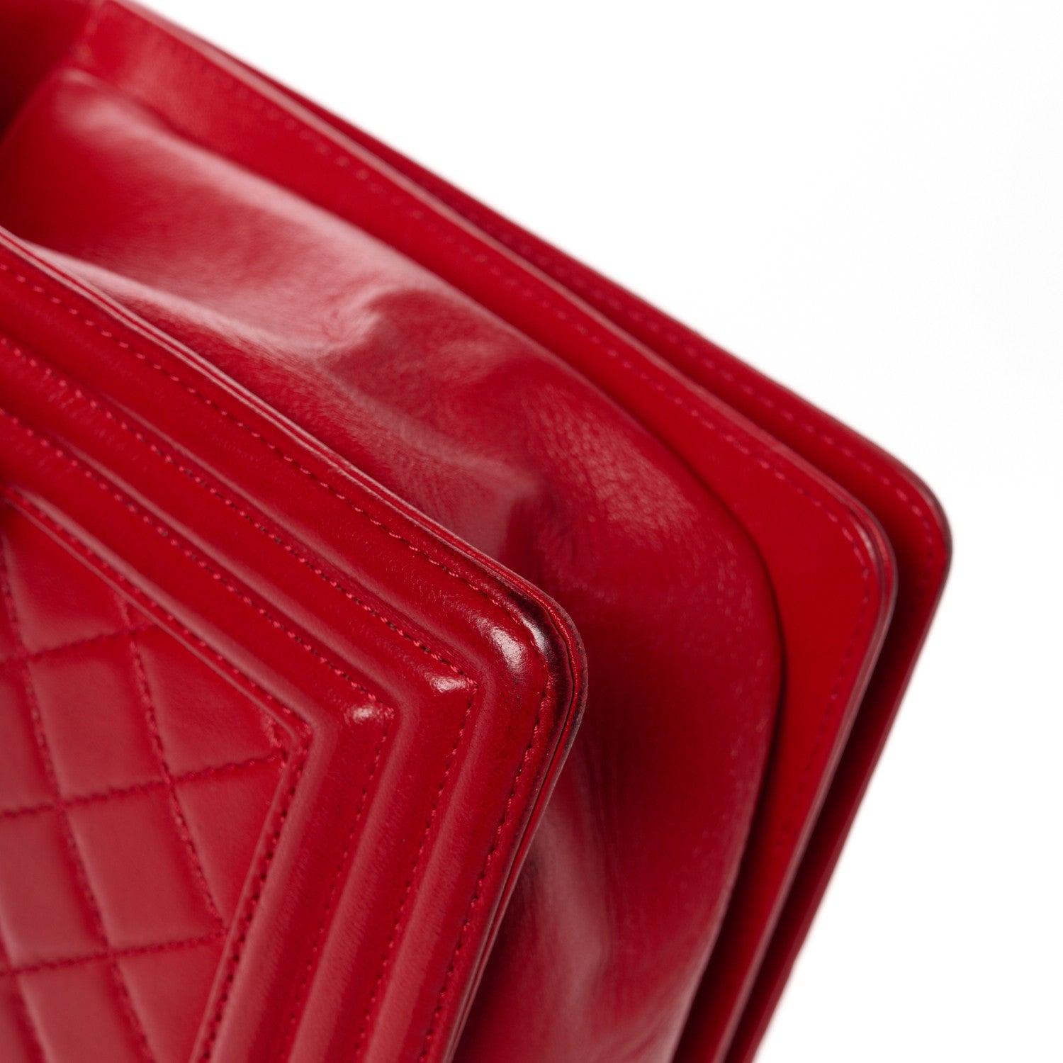 Chanel Lambskin Quilted New Medium Boy Flap Red 12 of 14