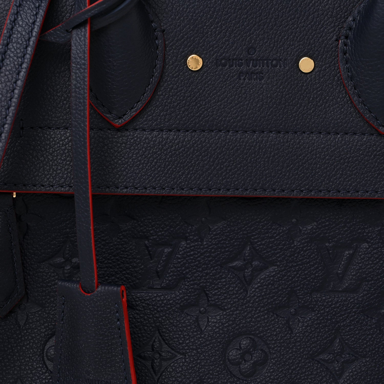 Louis Vuitton Empreinte Pont Neuf MM Marine Rouge 7 of 10