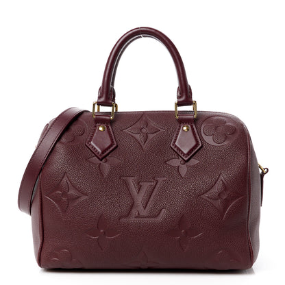 Louis Vuitton Empreinte Monogram Giant Speedy Bandouliere 25 Wine 1 of 15