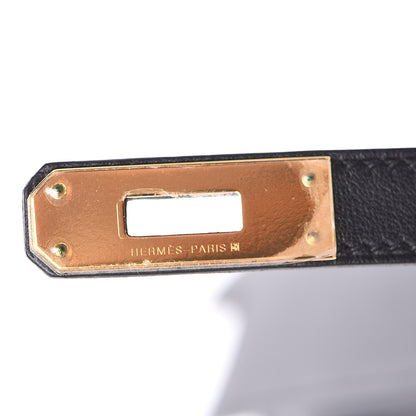 Hermes Swift Kelly Cut Clutch Pochette Black 22 of 28