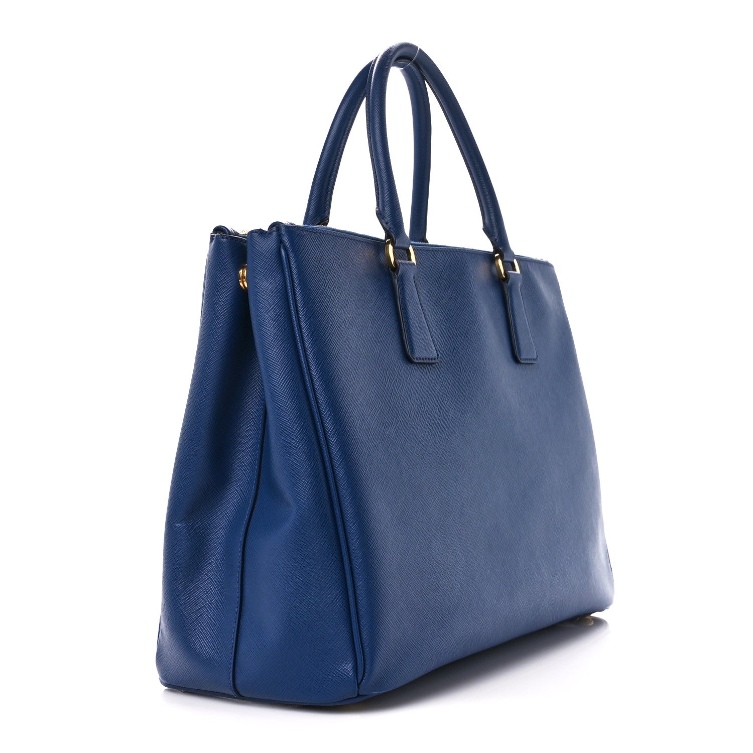 Prada Saffiano Large Galleria Double Zip Tote Bluette 3 of 16