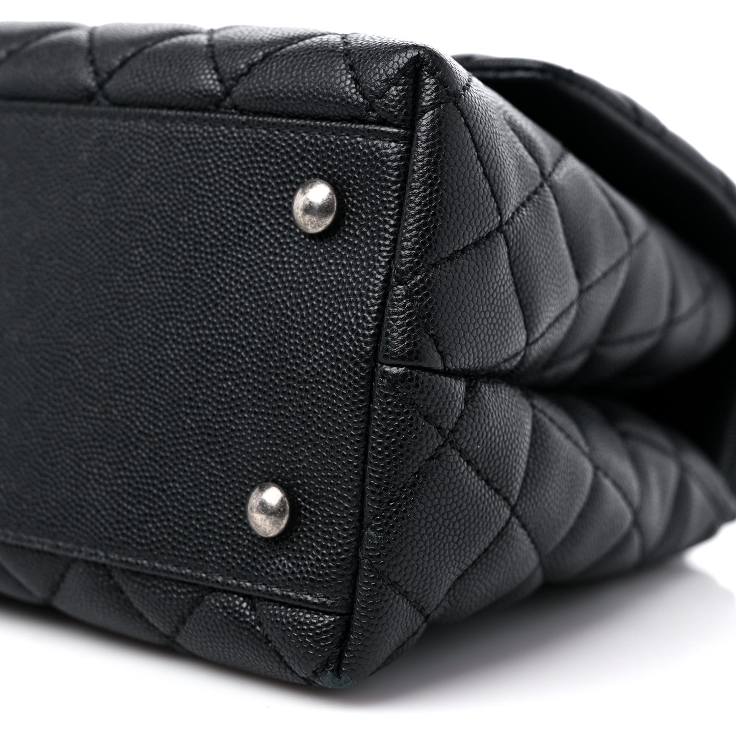 Chanel Caviar Quilted Small Coco Handle Flap Black 9 of 11